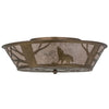 Howling Wolf Flush Mount Ceiling Light