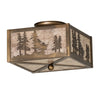 Majestic Pines Flush Mount Ceiling Light
