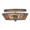 Rustic Bear Flush Mount Ceiling Light