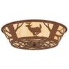 Bounding Deer Flush Mount Ceiling Light