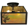 Ridgeland Pine Flush Mount Ceiling Light