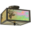 Ridgeland Pine Flush Mount Ceiling Light