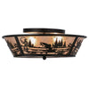 Creek Fishing Flush Mount Ceiling Light