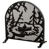 Lake Canoe Arched Fireplace Screen