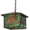 Strong Oak Lantern Pendant Light