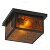 Bucolic Pine Flush Mount Ceiling Light