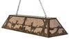 Deer Meeting Oblong Pendant Light