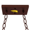 Amber Lakeside Deer Oblong Pendant Light