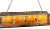 Dappled Deer Oblong Pendant Light