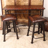 Antique Brown Diamondback Counter Stool