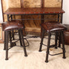 Floral Rustic Counter Stool