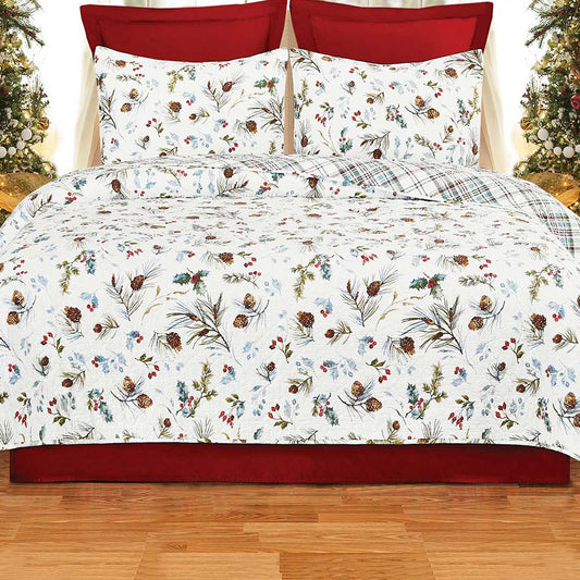 Pinecone Holiday Quilt Collection