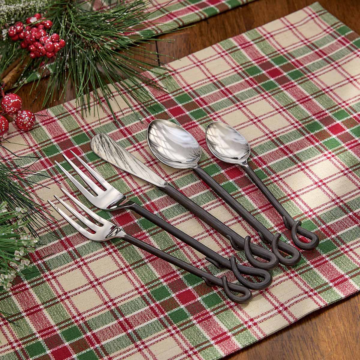 Blacksmith Loop 5 Piece Flatware Set - OVERSTOCK
