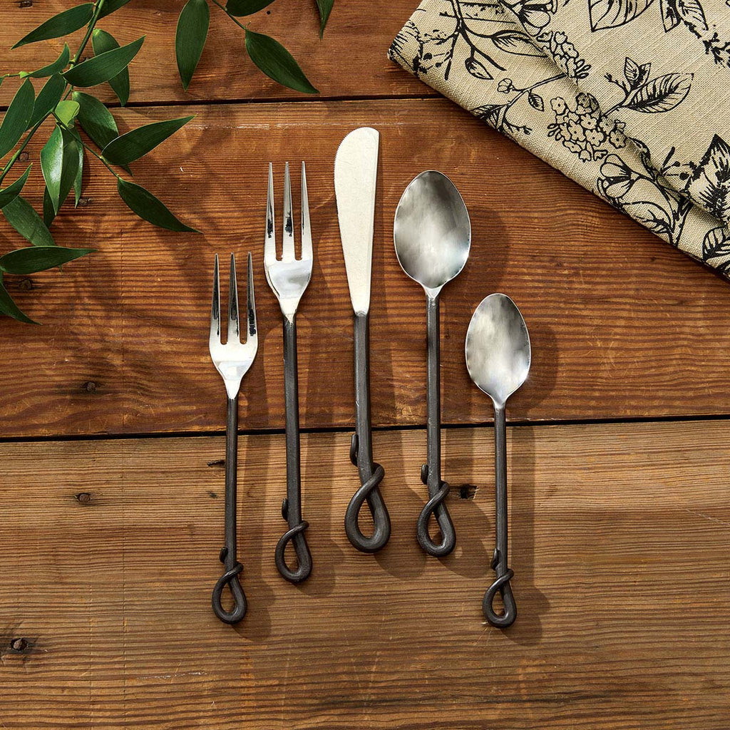Blacksmith Loop 5 Piece Flatware Set - OVERSTOCK