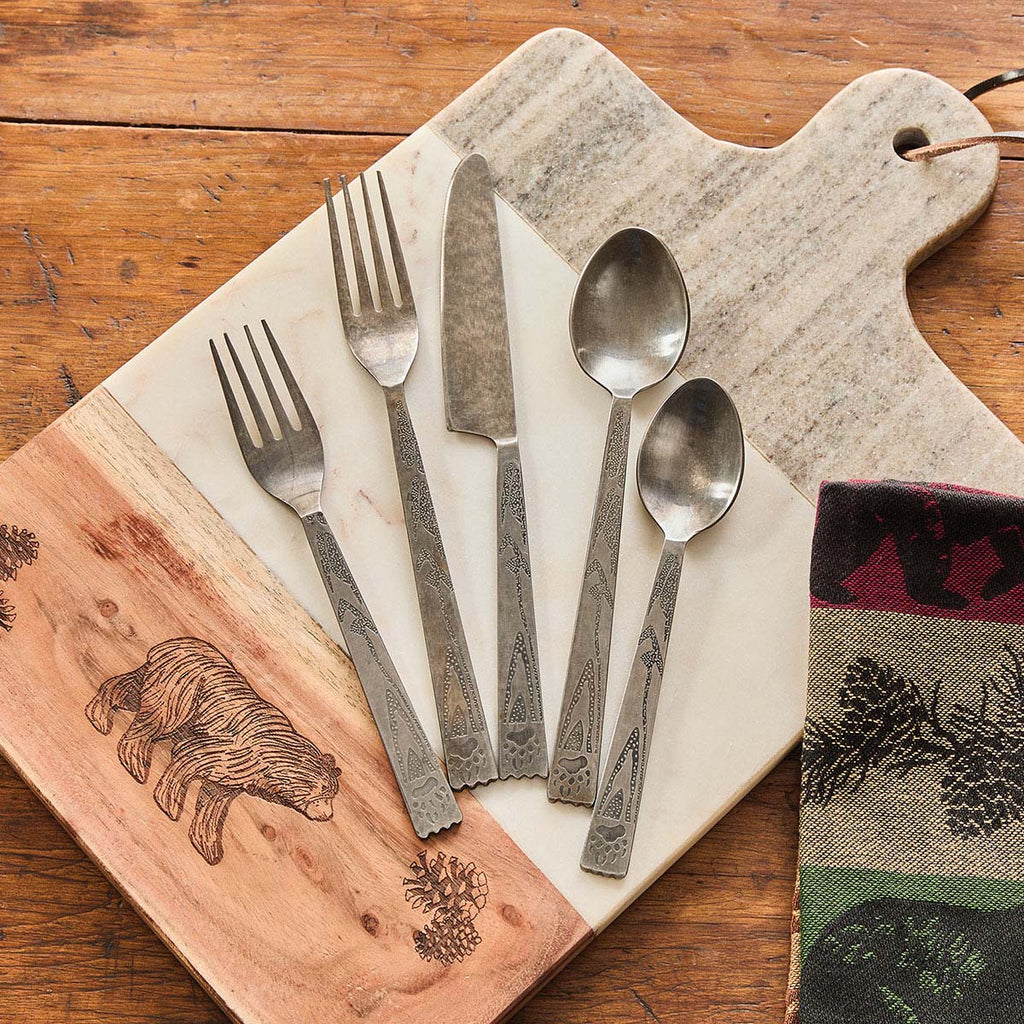 Wild Bear Five Piece Flatware Set