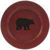 Crimson Bear Enamel Salad Plate