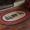 Bear Braided Oval Rug