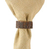 Bark Wood Napkin Rings - Set of 4