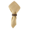 Bark Wood Napkin Rings - Set of 4