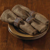 Bark Wood Napkin Rings - Set of 4
