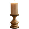 Bark Edge Pillar Candleholder - Small