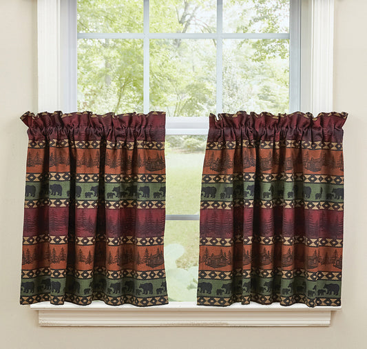 Mountain View Bear Drapes - 36 Inch