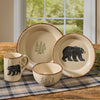 Bear & Moose Stoneware Dinner Plate