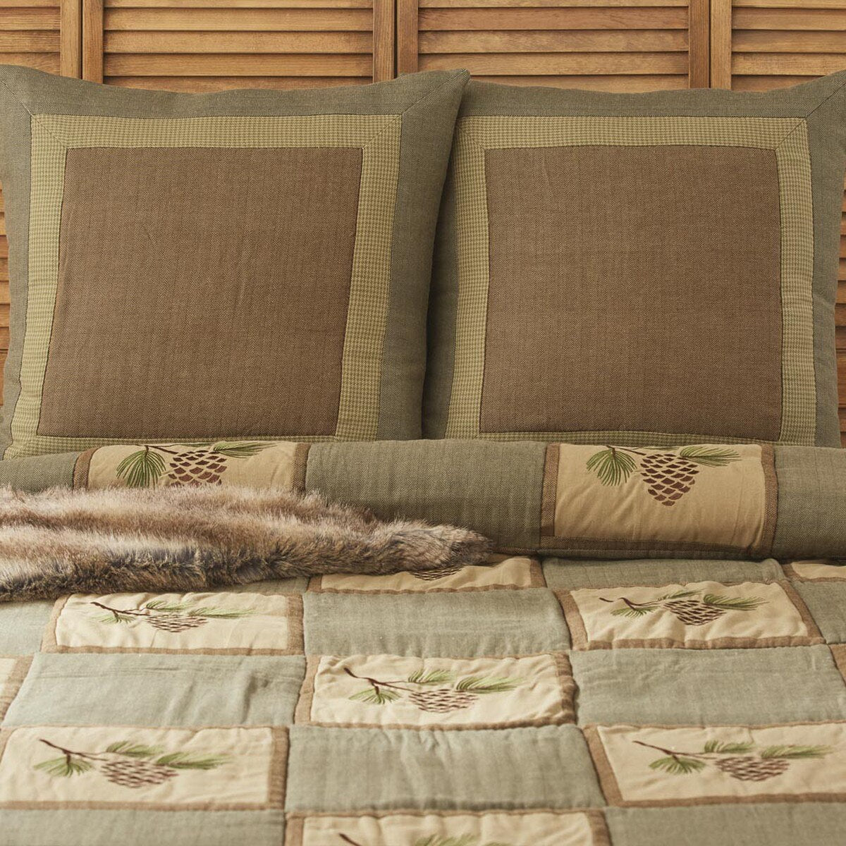 Pinecone Forest Euro Sham