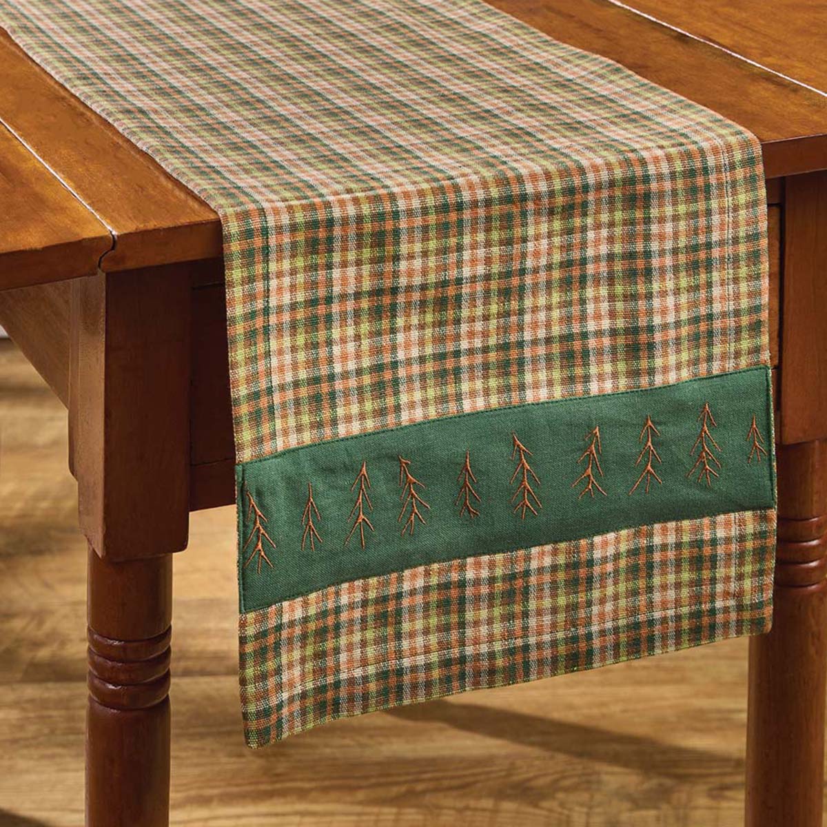 Redwood Plaid Table Runner - 36 Inch