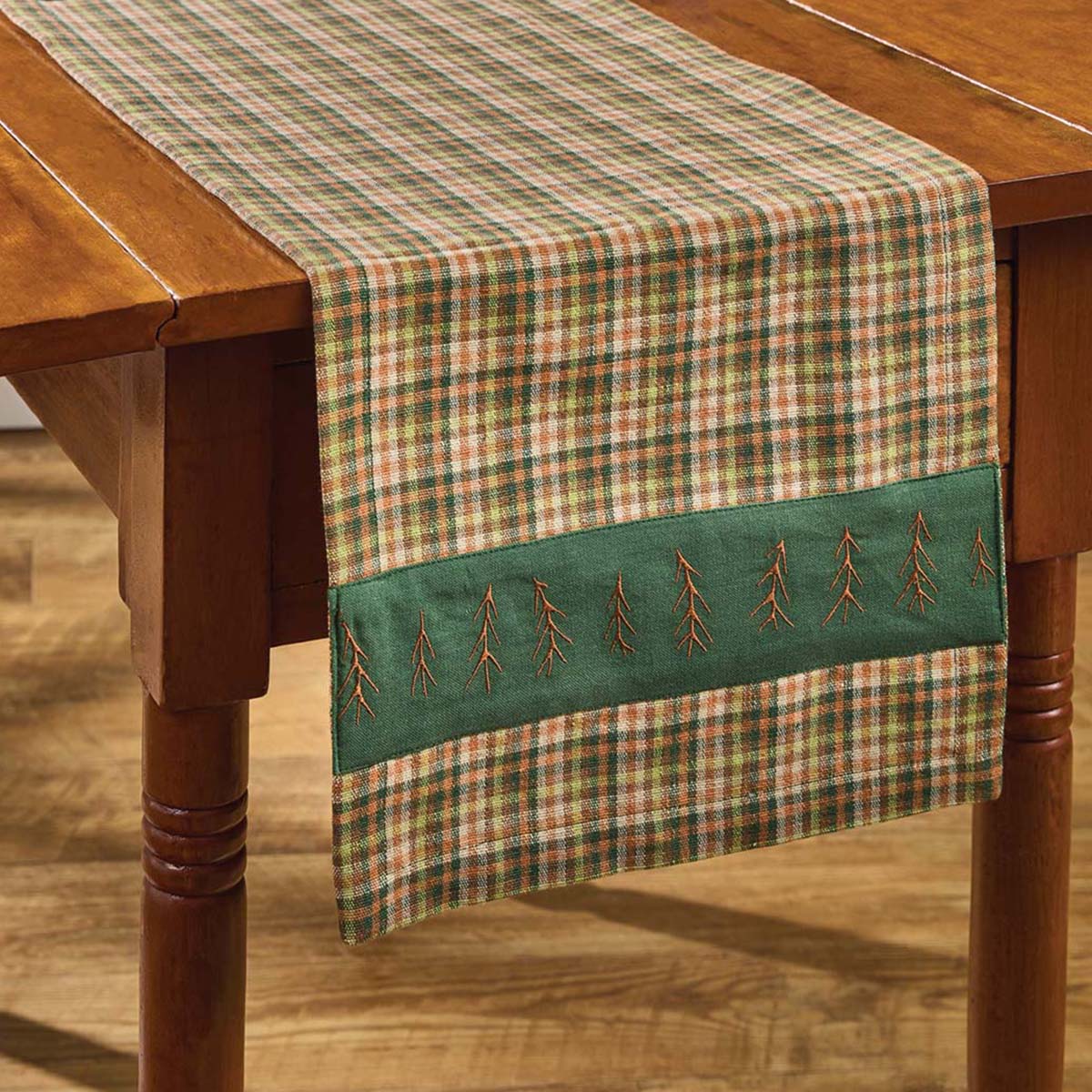 Redwood Plaid Table Runner - 36 Inch
