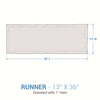 Plaid Moose Table Runner - 36 Inch