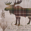 Plaid Moose Table Runner - 54 Inch