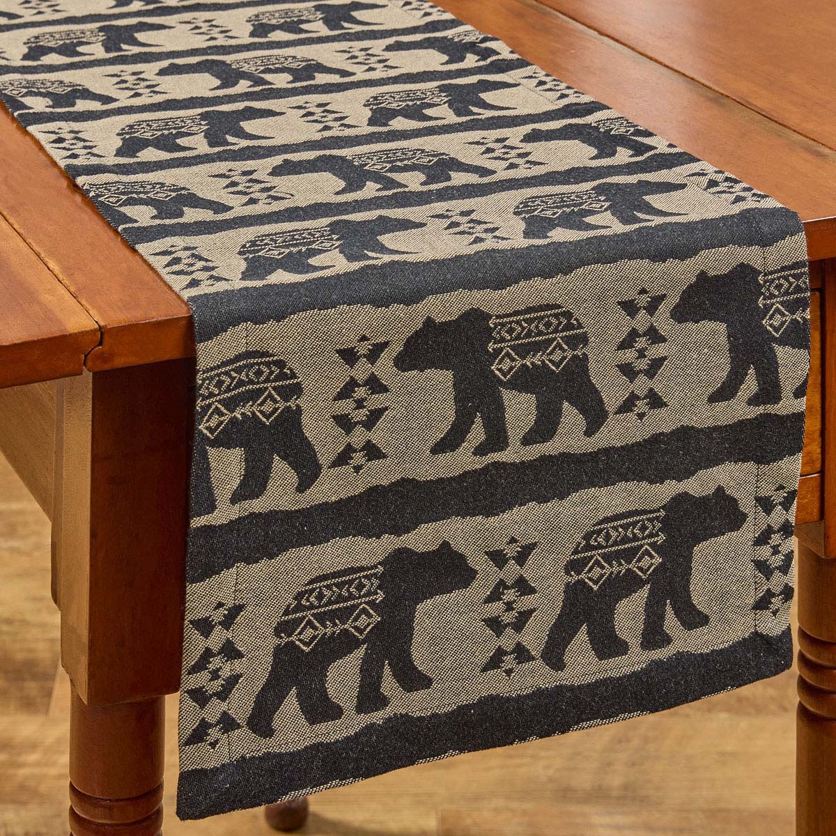 Geo Bear Table Runner - 54 Inch