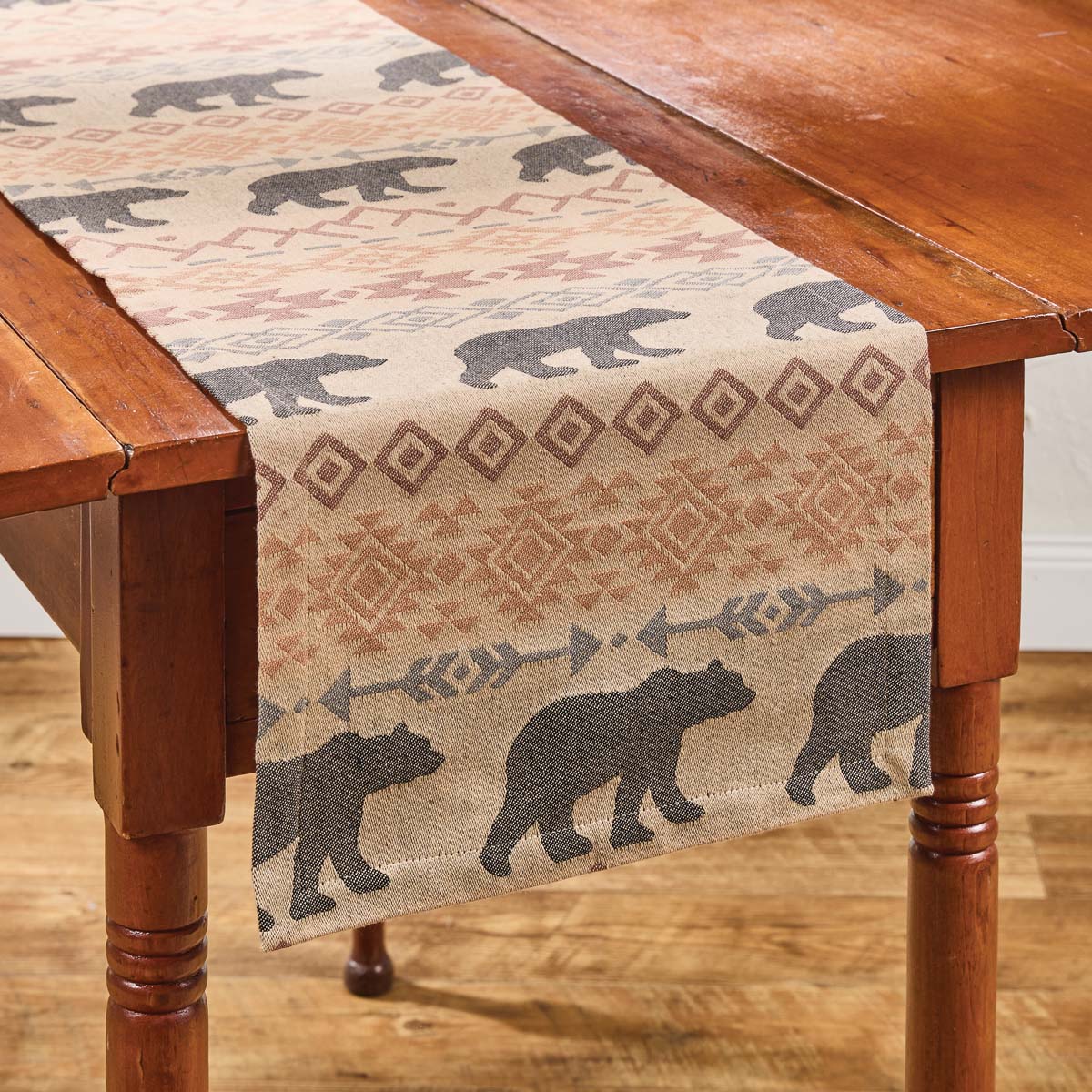 Traveling Bear Table Runner - 36 Inch