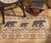 Sierra Bear Hooked Rug - 2 x 3