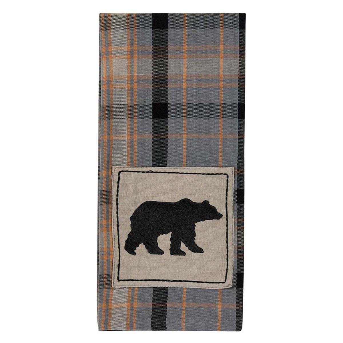 Pine Hollow Plaid Bear Dishtowels - Set of 4