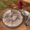 Forest Slice Braided Placemats - Set of 4