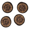 Forest Slice Braided Coasters - Set of 4