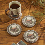 Cabin Retreat Braided Coasters - Set of 4