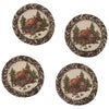 Cabin Retreat Braided Coasters - Set of 4