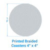 Cabin Retreat Braided Coasters - Set of 4