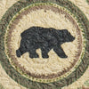 Black Bear Braided Coaster Set