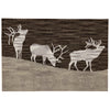 Roaming Elk Hooked Rug