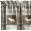 Elk Calls Plaid Valance