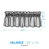 Elk Calls Plaid Valance