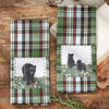 Bear Family Plaid Mama Dishtowels - Set of 4