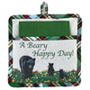 Bear Family Plaid Potholder Set