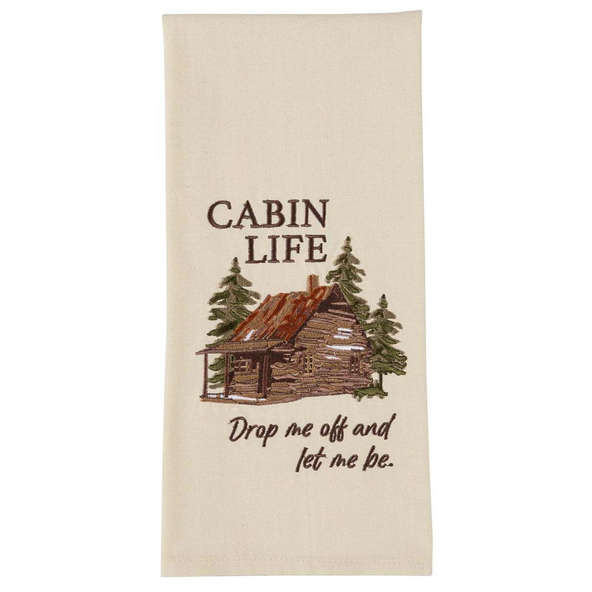 Let Me Be Cabin Dishtowels - Set of 4