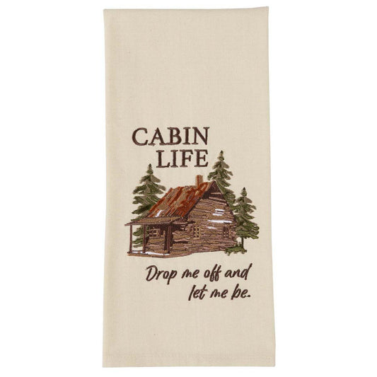 Let Me Be Cabin Dishtowels - Set of 4