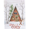 Winter Cabin Kitchen Towels - Set of 4